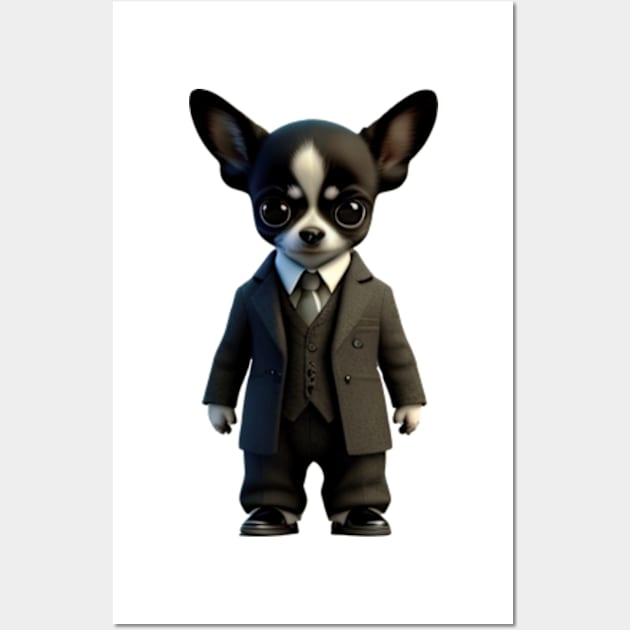 Chihuahua gentleman Wall Art by IDesign23